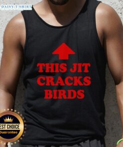 Stylish Good This Jit Cracks Birds Red Arrow Tank Top on display, perfect for casual summer outfits and streetwear fashion.
