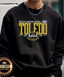 Good Toledo Rockets Boca Raton Bowl 2025 sweatshirt featuring team colors and logo, perfect for fans and supporters.