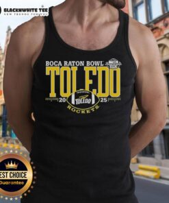 Alt Text: Good Toledo Rockets Boca Raton Bowl 2025 tank top featuring team colors and logo, perfect for game day wear.