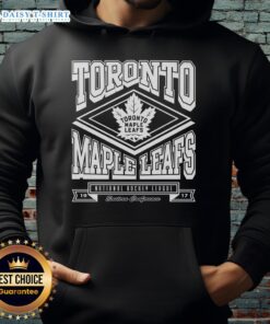 Good Toronto Maple Leafs heater hoodie featuring team colors and logo, perfect for fans to stay warm during games.