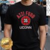 UConn Huskies basketball T-shirt featuring Azzi Fudd's name and number 35, perfect for fans and sports enthusiasts.