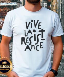 Good Vive La Resistance T-Shirt featuring bold graphic design for rebellious fashion lovers. Perfect for casual wear.