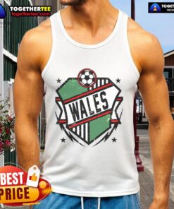 Good Wales Qatar Soccer Tank Top featuring vibrant colors and a stylish design for soccer fans and athletes.
