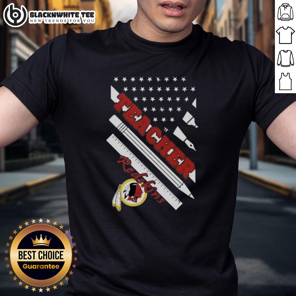 Good Washington Redskins Football X Teacher American Flag T Shirt Alt Text: Good Washington Redskins Football X Teacher American Flag T-Shirt featuring a patriotic design for sports fans.