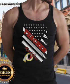 Good Washington Redskins football tank top for teachers featuring an American flag design, perfect for fans and educators.