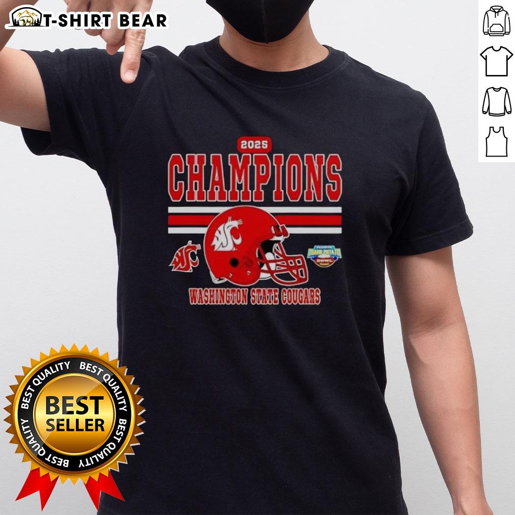 Good Washington State Cougars 2025 Potato Bowl Champions Helmet T Shirt Good Washington State Cougars 2025 Potato Bowl Champions helmet T-shirt showcasing team pride and victory.