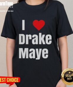 Good Will Campbell I Love Drake Maye ladies tee featuring a stylish design celebrating Drake Maye's football legacy.