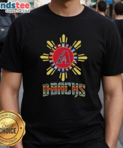 Happy Arizona Diamondbacks X Hispanic T-Shirt showcasing vibrant design celebrating diversity in baseball fandom.