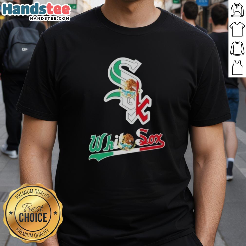 happy-chicago-white-sox-baseball-x-mexican-flag-t-shirt Happy Chicago White Sox baseball t-shirt featuring the Mexican flag design, perfect for fans celebrating both cultures.