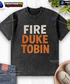 Happy Cincinnati Bengals NFL fire Duke Tobin letter washed t-shirt with vibrant team colors and logo on display.