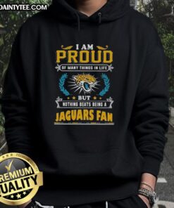 Happy I Am Proud hoodie for Jacksonville Jaguars fans, showcasing team spirit and pride in vibrant colors.