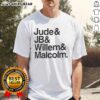Happy Jude Jb Willem and Malcolm T-shirt featuring vibrant graphics and cheerful design, perfect for casual wear.