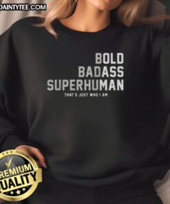 Happy old man wearing a gag gift sweatshirt for Father's Day birthday, showcasing humor and joy for dads.