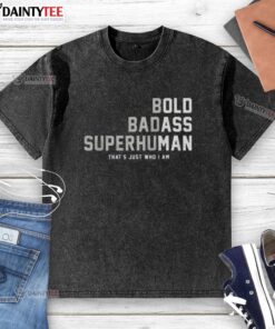 Alt Text: Happy old man wearing a gag gift t-shirt for Father's Day or birthday, celebrating dad's special day with a smile.