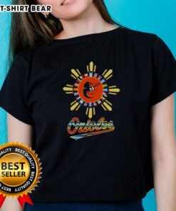 Hot 2025 Baltimore Orioles baseball tee for Hispanic ladies, featuring vibrant colors and stylish design for fans.