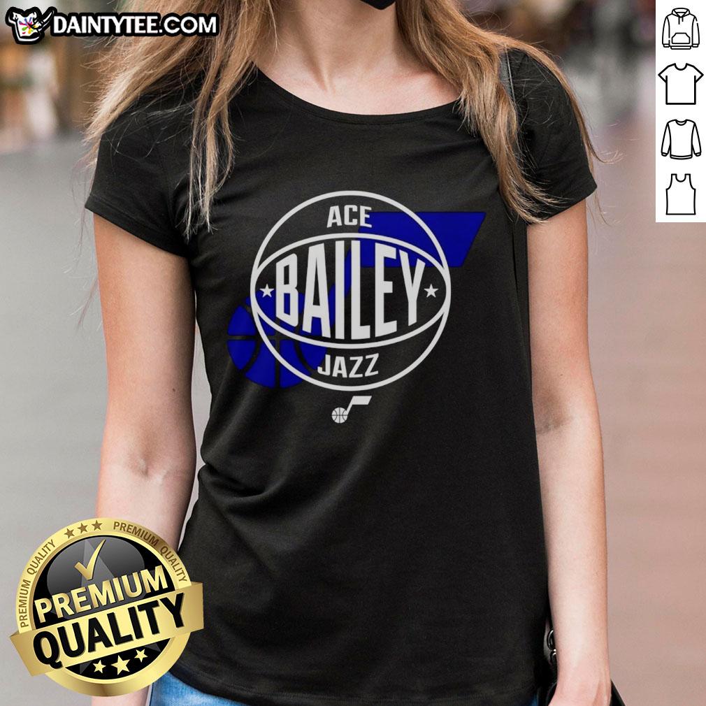 hot-ace-bailey-utah-jazz-basketball-logo-ladies-tee Hot Ace Bailey Utah Jazz Basketball Logo Ladies Tee featuring vibrant team colors and stylish design for fans.