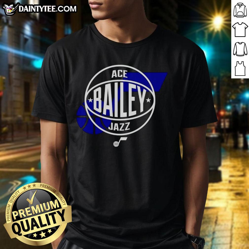 hot-ace-bailey-utah-jazz-basketball-logo-t-shirt Hot Ace Bailey Utah Jazz Basketball Logo T-Shirt featuring vibrant team colors and iconic logo, perfect for fans.