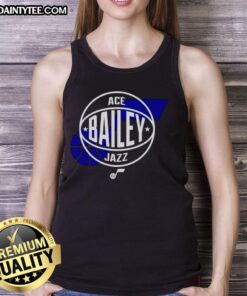 Hot Ace Bailey Utah Jazz basketball logo tank top featuring vibrant team colors and stylish design for fans and athletes.