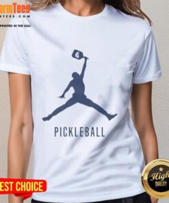 Hot Air Pickleball logo on a stylish ladies' tee, perfect for pickleball enthusiasts and casual wear.