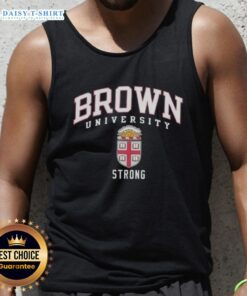 Hot Brown University Strong Logo Tank Top featuring a bold logo design, perfect for school spirit and casual wear.