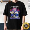 Hot Charlie Brown and Snoopy Super Bowl 66th Anniversary T-Shirt featuring Buffalo Bills football skyline design.