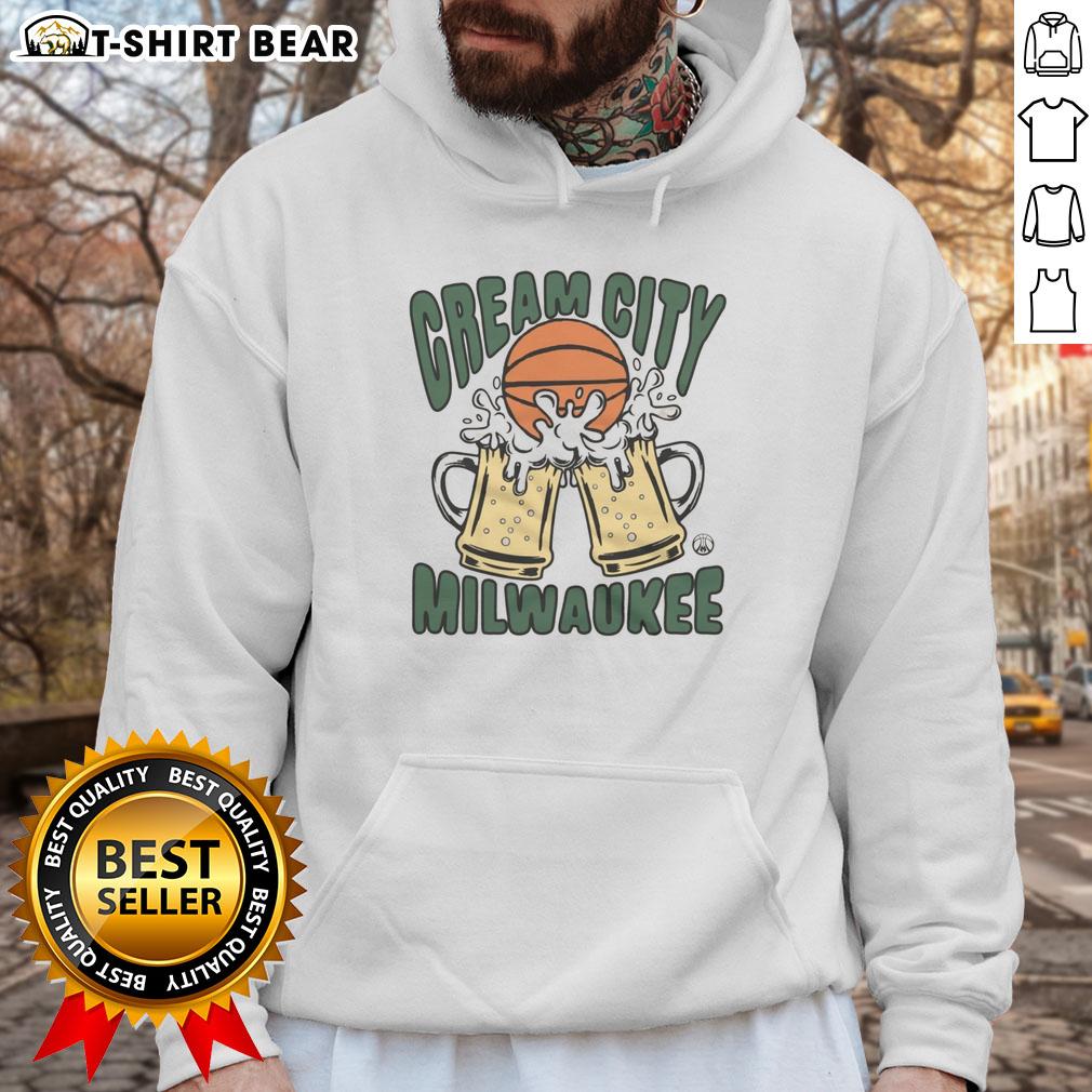 Hot Cream City Milwaukee Hoodie Hot Cream City Milwaukee hoodie in vibrant colors, showcasing urban style and local pride in Milwaukee fashion.