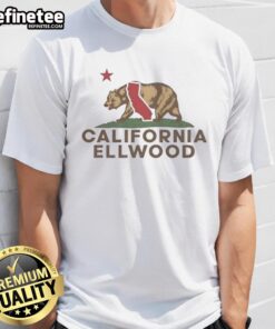 Vintage Hot Ellwood California Bear T-Shirt featuring California Republic wordplay design, perfect for bear lovers.