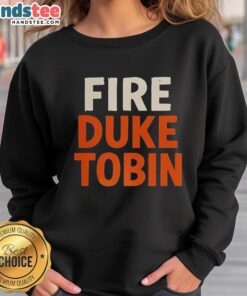 Hot Fire Duke Tobin sweatshirt featuring a stylish design perfect for fans, showcasing team spirit and comfort.