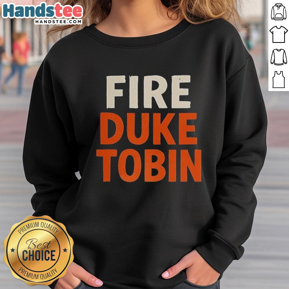 hot-fire-duke-tobin-sweatshirt Hot Fire Duke Tobin sweatshirt featuring a stylish design perfect for fans, showcasing team spirit and comfort.