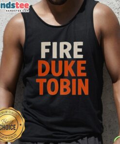 Hot Fire Duke Tobin tank top featuring a stylish design, perfect for summer wear and sports enthusiasts.
