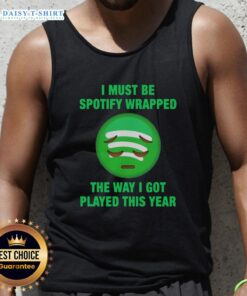 Trendy Hot-I-Must-Be-Wrapped tank top showcasing playful graphic design, perfect for summer fashion and casual outings.