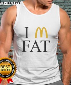 Trendy Hot I'm Fat McDonald's tank top featuring a playful design, perfect for casual summer outfits.
