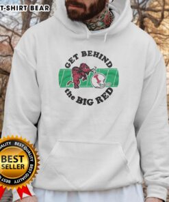 Hot Indiana University Get Behind The Big Red Hoodie, showcasing vibrant school spirit and cozy style for fans.