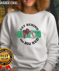 Hot Indiana University sweatshirt in bold red, perfect for fans to show support for the Big Red team.