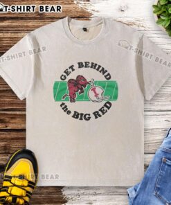 Alt Text: Stylish Hot Indiana University Big Red washed t-shirt, perfect for showing school spirit and casual wear.