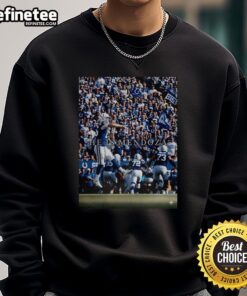 Hot Indianapolis Colts He Is Mendoza Sweatshirt in navy, showcasing team spirit and comfort for Colts fans.