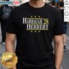 Hot Jim Harbaugh vs Justin Herbert Los Angeles Chargers 2028 T-Shirt featuring bold graphics and vibrant colors.