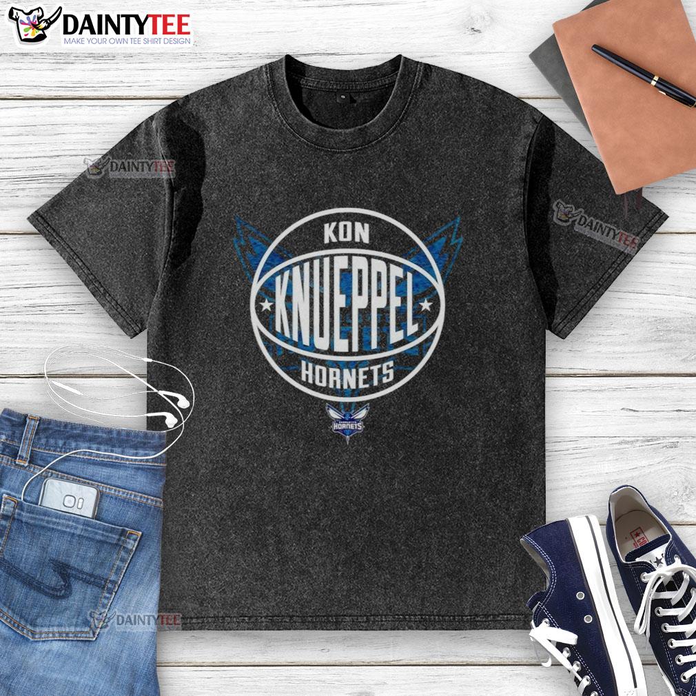hot-kon-knueppel-charlotte-hornets-basketball-logo-washed-t-shirt Charlotte Hornets basketball logo on a washed T-shirt, perfect for fans of the Hot Kon Knueppel collection.