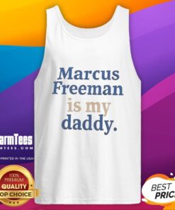Stylish tank top featuring 'Hot Marcus Freeman Is My Daddy' design, perfect for fans and casual wear.