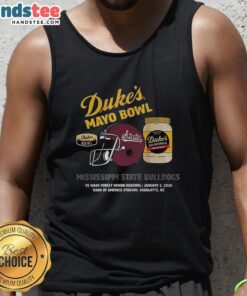 Hot Mississippi State Bulldogs 2026 Dukes Mayo Bowl tank top featuring team colors and logo for game day style.