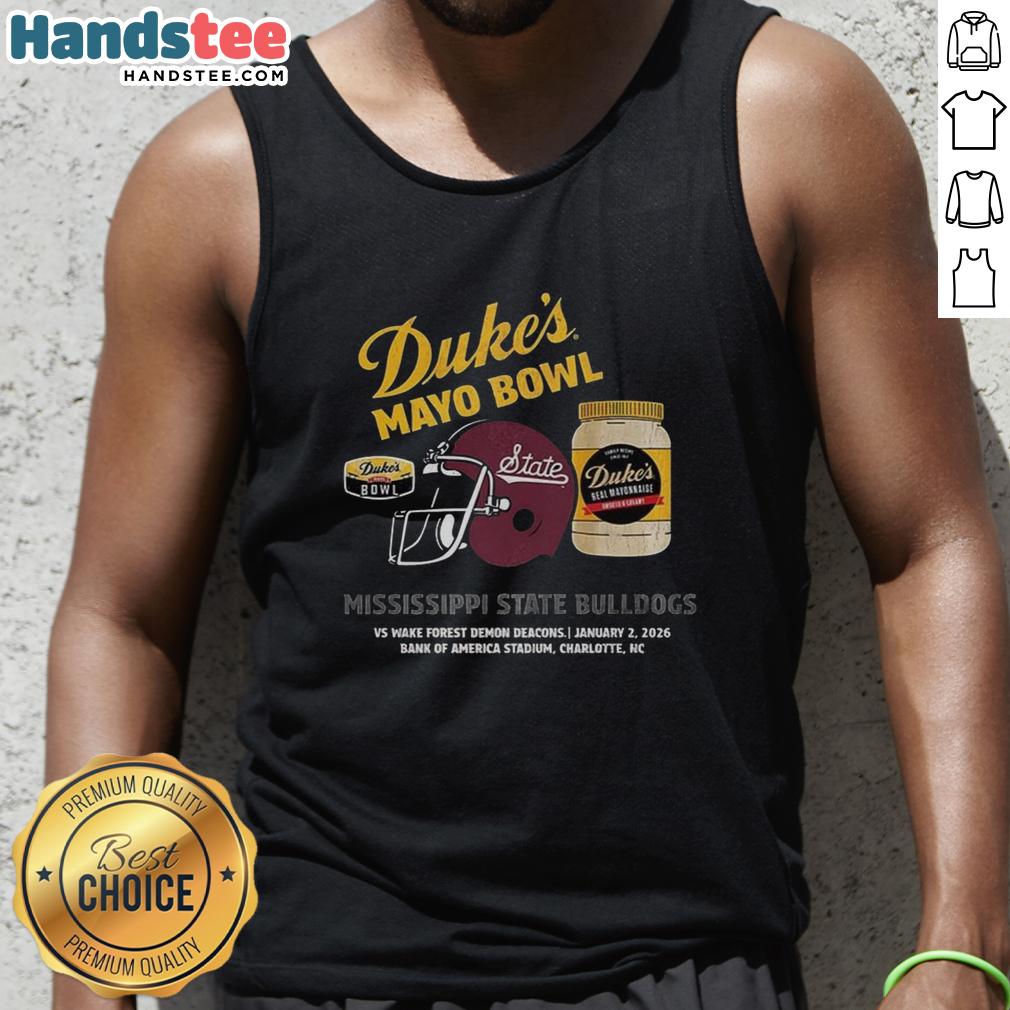 hot-mississippi-state-bulldogs-2026-dukes-mayo-bowl-tank-top Hot Mississippi State Bulldogs 2026 Dukes Mayo Bowl tank top featuring team colors and logo for game day style.