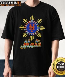 Hot New York Mets X Hispanic T-Shirt featuring vibrant colors and unique design celebrating baseball and Hispanic culture.