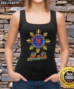Hot New York Mets x Hispanic tank top featuring vibrant colors and stylish design for baseball fans.