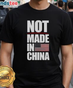 Hot Not Made In China T-Shirt featuring bold graphics and a stylish design for a trendy, ethical fashion statement.