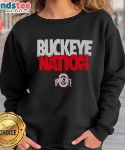 Hot Ohio State Buckeyes sweatshirt featuring the Nike logo, perfect for Buckeye Nation fans and game day wear.