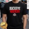 Alt Text: Hot Ohio State Buckeyes Buckeye Nation Nike logo T-shirt featuring vibrant colors and team branding for fans.