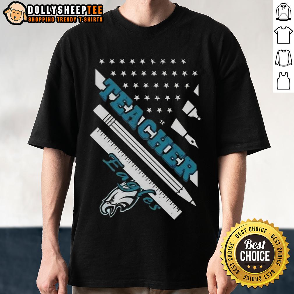 Hot Philadelphia Eagles Football X Teacher American Flag T Shirt Hot Philadelphia Eagles Football X Teacher American Flag T-Shirt featuring vibrant design for sports fans and educators.
