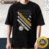 Hot Pittsburgh Steelers Football X Teacher American Flag T-Shirt featuring bold graphics and patriotic design.