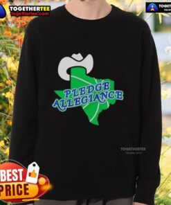Hot Pledge Allegiance Dallas Mavericks basketball sweatshirt featuring team colors and logo for fans and athletes.