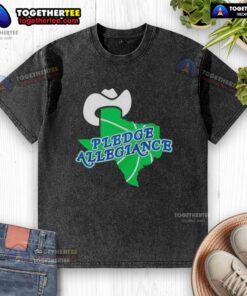 Hot Pledge Allegiance Dallas Mavericks Basketball washed t-shirt featuring team logo and vibrant design.